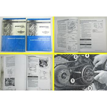 Harley Davidson Sportster XLH XL 883 1200 C R S Reparaturanleitung Diagnose 2003