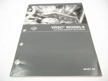 Harley Davidson V-Rod VRSC A B Models 2005 Parts List Catalog Ersatzteilliste
