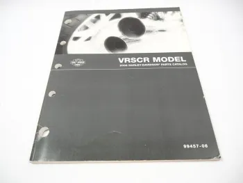 Harley Davidson VRSCR Models Street Rod 2006 Parts List Catalog Ersatzteilliste