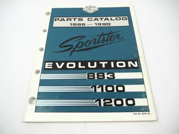 Harley Davidson XLH 883 1100 1200 EVO Sportster 1986 - 1990 Parts Catalog