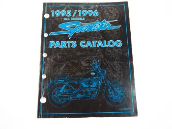 Harley Davidson XLH 883 1200 Models Sportster Parts Catalog List 1995 - 1996