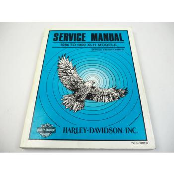 Harley Davidson XLH 883 1200 Sportster 1986 TO 1990 Service Manual