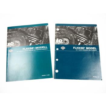 Harley FLHXSE2 CVO Street Glide Werkstatthandbuch und Parts Catalog 2011