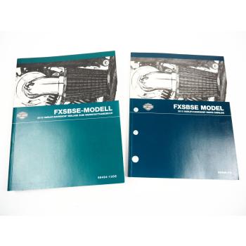Harley FXSBSE CVO Breakout Werkstatthandbuch und Parts Catalog 2013