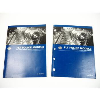 Harley Police Models FLH FLT Service Manual Supplemet and Parts Catalog 2005