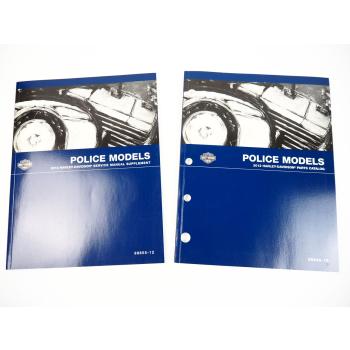 Harley Police Models FLHTP FLHP Service Manual Supplemet and Parts Catalog 2012