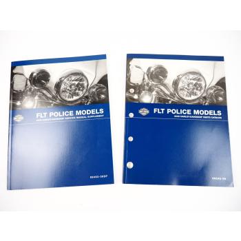 Harley Police Models FLHTP FLHPE FLHP Servic Manual Supplemet Parts Catalog 2008