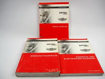 Harley Softail FLST FXST 2003 Werkstatthandbuch Diagnose Elektrik Parts Catalog