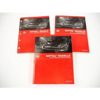 Harley Softail FLST FXST Modelle 2006 Werkstatthandbuch Diagnose Parts Catalog