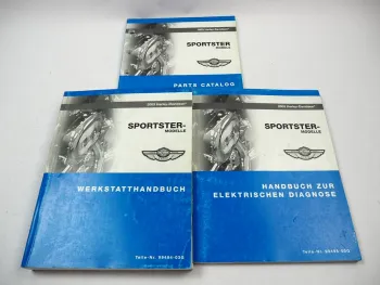 Harley Sportster XLH XL 883 1200 C R S Reparaturanleitung Diagnose Parts List