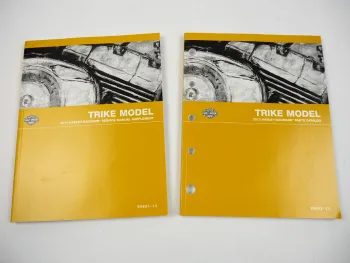 Harley Trike FLHTCUTG Tri Glide + ANV 110th Service Manual + Parts Catalog 2013