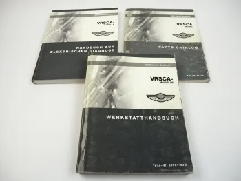 Harley V Rod VRSCA 2003 Werkstatthandbuch Elektrische Diagnose Parts Catalog