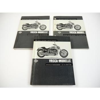Harley V Rod VRSCA Werkstatthandbuch Elektrische Diagnose Parts Catalog 2002