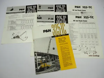 Harnischfeger P&H 325 TC 25 to Hydraulik Truck Crane brochure and data sheets