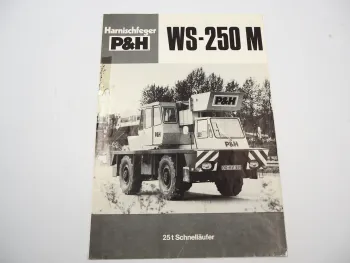 Harnischfeger P&H WS 250M 25t Schnelläufer Autokran Prospekt 1979