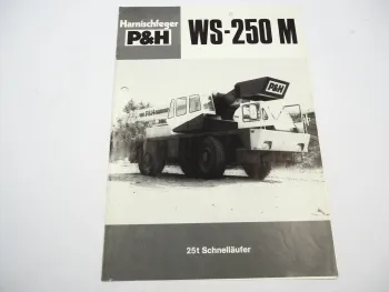 Harnischfeger P&H WS 250M 25t Schnelläufer Autokran Prospekt 1981