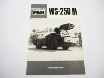 Harnischfeger P&H WS 250M 25t Schnelläufer Autokran Prospekt 1981