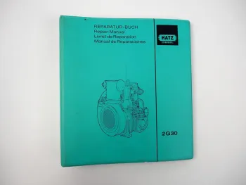 Hatz 2G30 Motor Werkstatthandbuch Reparaturanleitung 1989