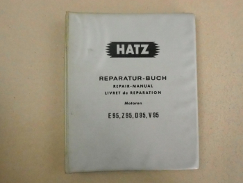Hatz E95 Z95 D95 V95 Motor Werkstatthandbuch Reparaturhandbuch 1970