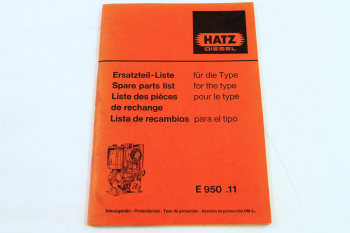 Hatz E950.11 Motor Ersatzteilliste Parts List Lista recambios März 1977