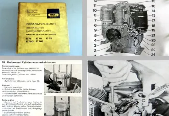 Hatz ES71 - ES785 E71 - E785 Werkstatthandbuch 1977 Reparaturanleitung
