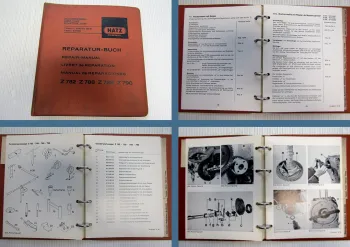 Hatz Z782 Z788 Z789 Z790 Motoren Reparaturhandbuch 1984