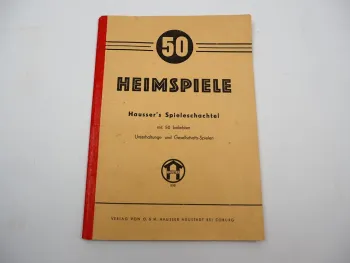 Haussers Spieleschachtel 50 Heimspiele Anleitung