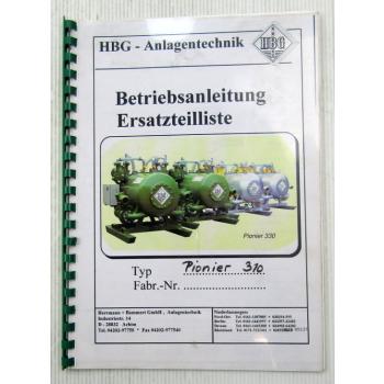 HBG Herrmann + Bommert Typ Pionier 310 Pumpe Bedienung Betrieb Ersatzteilliste