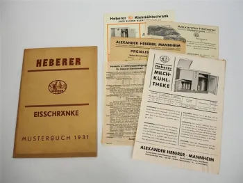Heberer Mannheim Eisschränke Kühlschränke Katalog Preisliste Prospekt 1931