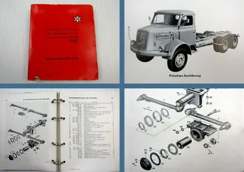 Henschel HS 3-125 LKW Pritschen Ausführung Haube Ersatzteilkatalog 1960