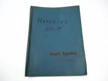 Hercules Kundendienst Mitteilungen Der Kontakt Werbung 1967 bis 1974