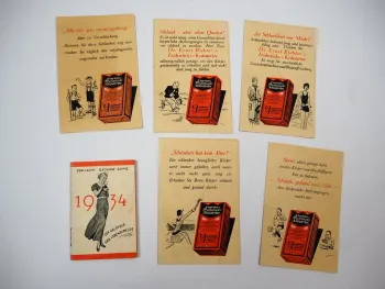 Hermes Fabrik München Dr. Ernst Richters Kräutertee Werbung Taschenkalender 1934
