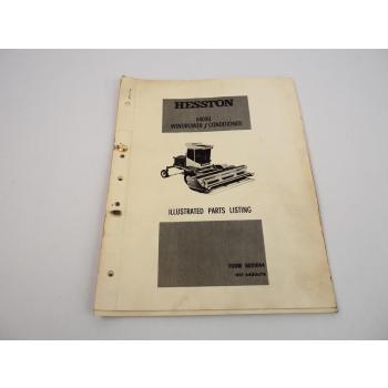 Hesston 6400U Windrower Conditioner Ersatzteilliste Parts Listing 1978