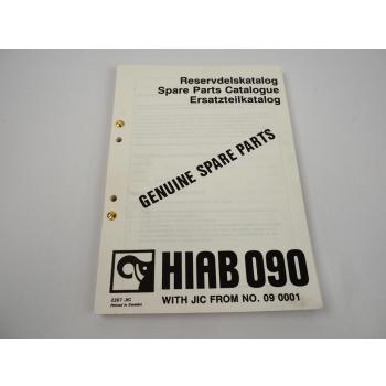 Hiab 090 Ladekran Ersatzteilliste Parts Book ca. 1980er/90er Jahre