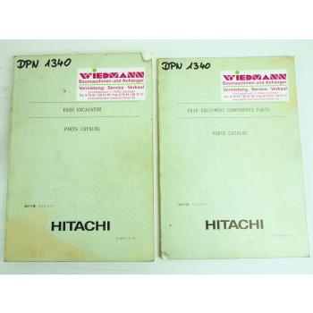 Hitachi EX40 Excavator and Equipment Parts List Ersatzteilliste in engl.