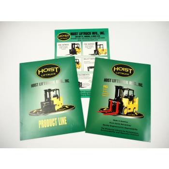 Hoist Liftruck Gabelstapler Forklift 3x Prospekt Brochure Englisch