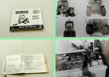 Holder Park 30 70 Traktor Bedienungsaneitung Betriebsanleitung Manual 1988