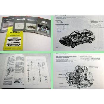 Honda Accord Technik und Daten Automatikgetriebe SRS ABS 1985 - 1989 5 Hefte