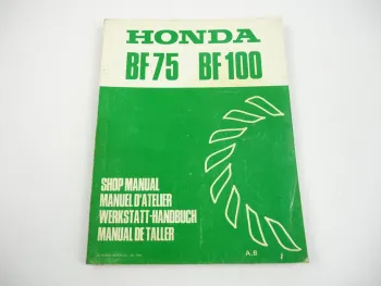 Honda BF 75 100 Außenborder Werkstatthandbuch Reparatur Shop manual 1980