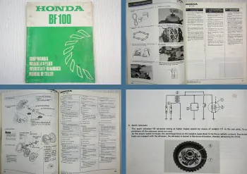 Honda BF100 Außenborder Werkstatthandbuch Shop manual, Manuel D´Atelier 1977