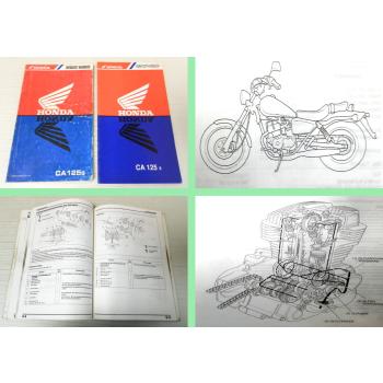 Honda CA125S JC24 CA125X JC26 Rebel Werkstatthandbuch 1995 Reparaturanleitung