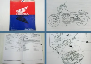 Honda CA125S Rebel Motorrad Werkstatthandbuch 1995 Reparaturanleitung