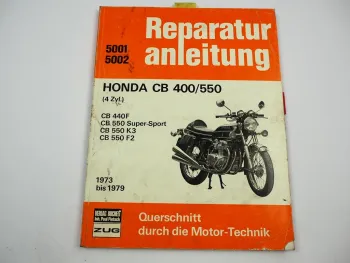 Honda CB 440F 550 Super Sport K3 F2 1973-79 Reparaturanleitung Werkstatthandbuch