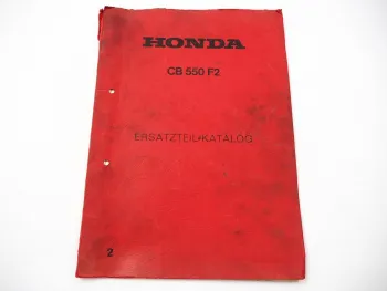 Honda CB 550F Four F2 Ersatzteilkatalog Ersatzteilliste