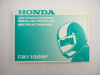 Honda CB1100 SF Uso e Manutenzione Manual del Propietario Instruktieboek 1999