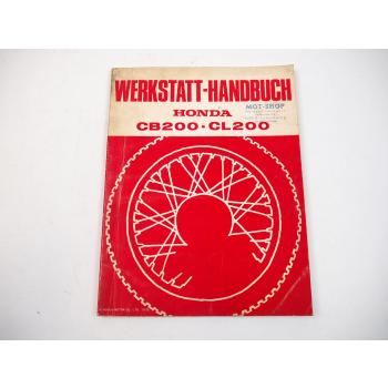 Honda CB200 CL200 Werkstatthandbuch Reparaturhandbuch Reparaturanleitung 1975