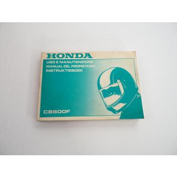 Honda CB600F Uso e Manutenzione Manuel de Propietario Instruktieboek 1997