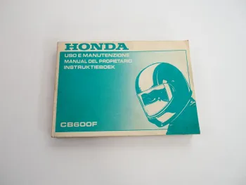 Honda CB600F Uso e Manutenzione Manuel de Propietario Instruktieboek 1997
