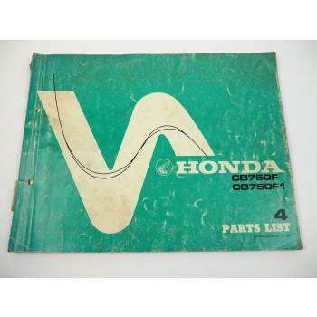 Honda CB750 F F1 Parts List Ersatzteilliste 1979 Teile-Katalog in englisch