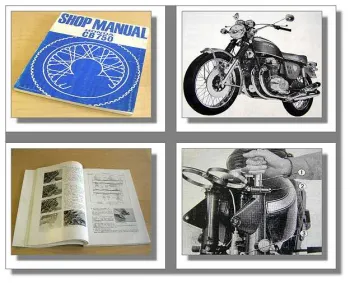 Honda CB750 K1 - K7 F K Shop Repair Manual Werkstatthandbuch Reparatur englisch